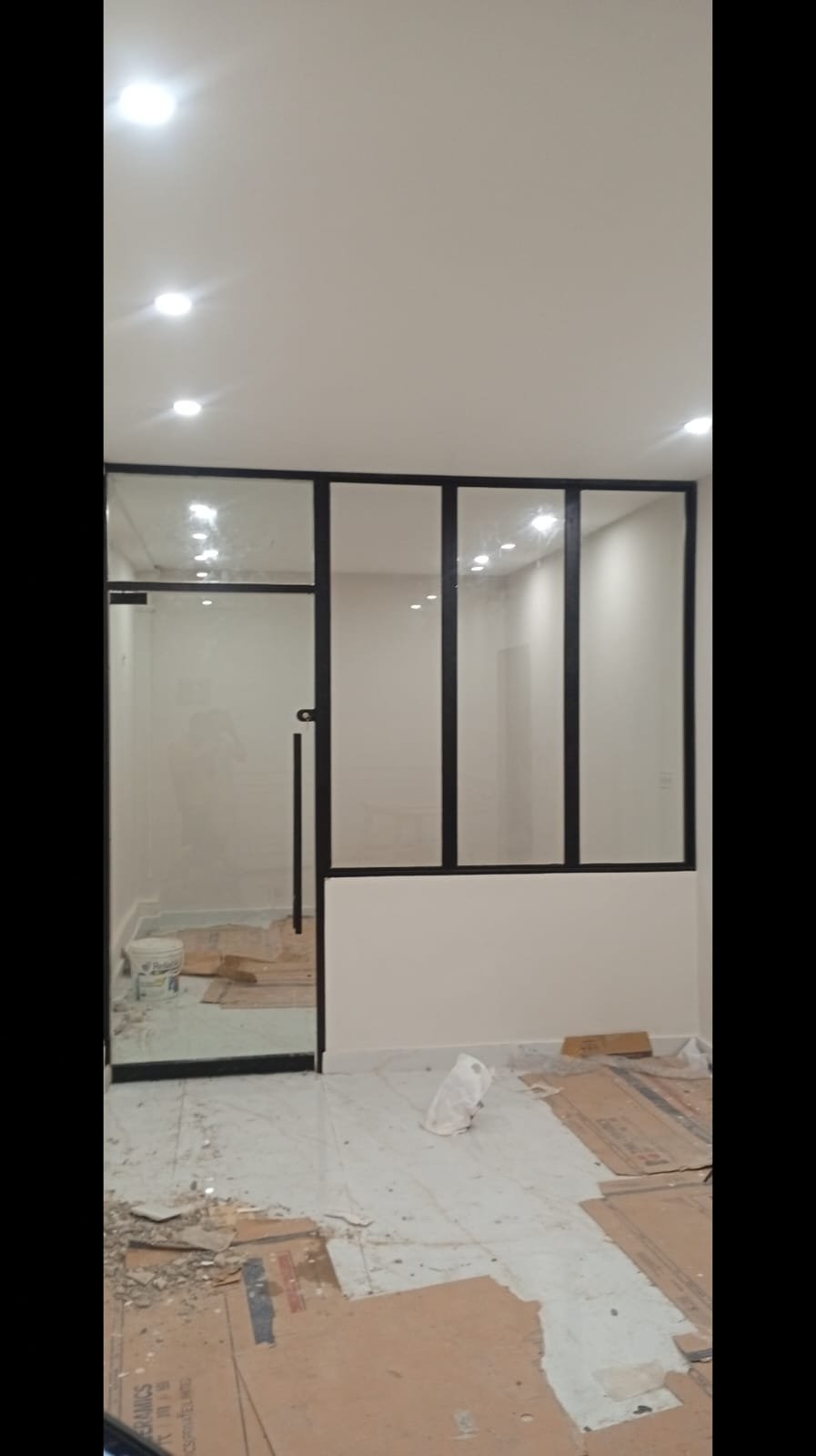 Glass and aluminium